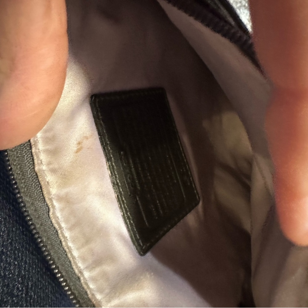 Coach Metallic And Olive Patchwork Crossbody Bag - image 4